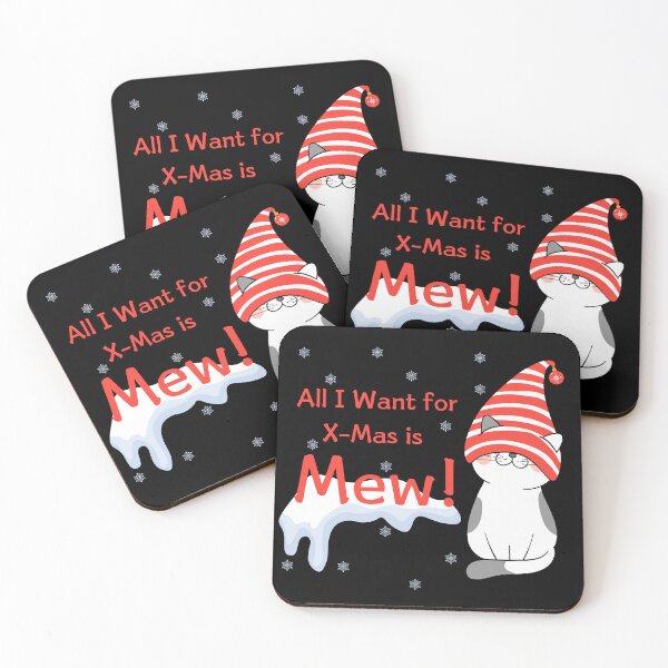 Item preview, All I Want for X-mas is Mew Cat Mom T-shirt designed and sold by Anna  Pysmenna.