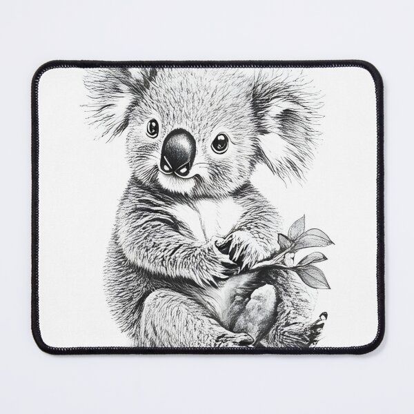 Artikelvorschau, Koala-Bleistiftzeichnung entworfen und verkauft von Pencil-Art.