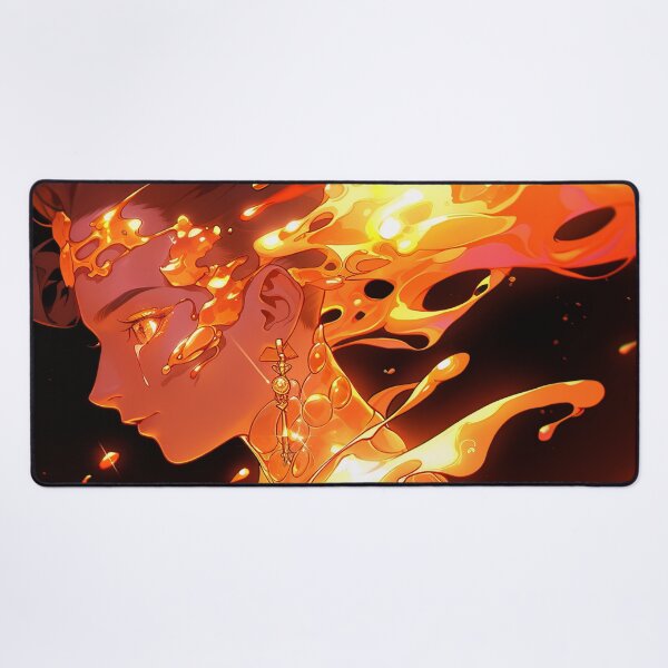 Item preview, Molten Fiery Energy Anime Girl designed and sold by bubblegoth.