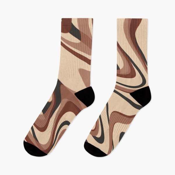 Item preview, Deep Rust & Soft Cream Color Swirl designed and sold by TondoMeander.