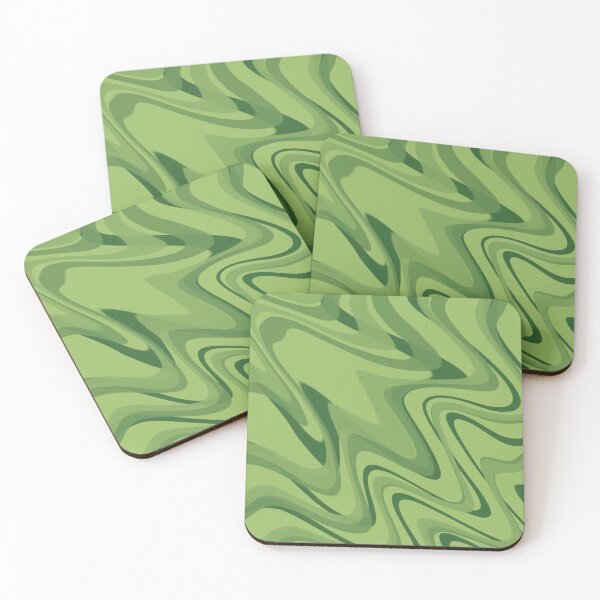 Item preview, Forest Green & Moss Green Color Swirl designed and sold by TondoMeander.