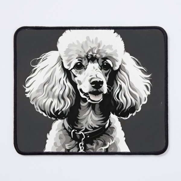 Item preview, Elegant Black and White Poodle Art designed and sold by Pastel-Pulse.