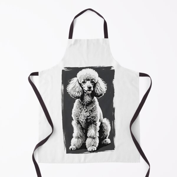 Item preview, Elegant Black and White Poodle Art designed and sold by Pastel-Pulse.