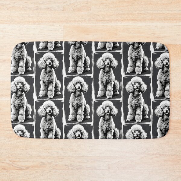 Item preview, Elegant Black and White Poodle Art designed and sold by Pastel-Pulse.