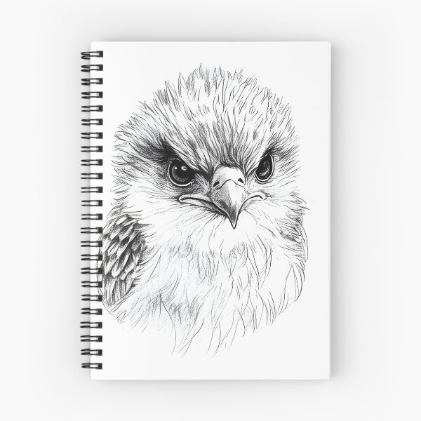 Item preview, Pencil drawn Bald baby Eagle High Quality Black and White Design designed and sold by Pencil-Art.
