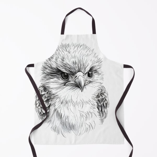 Item preview, Pencil drawn Bald baby Eagle High Quality Black and White Design designed and sold by Pencil-Art.