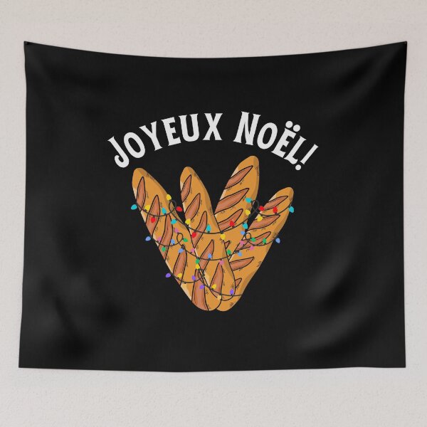 Item preview, French Merry Christmas Joyeux Noel Baguette designed and sold by Anthlete.