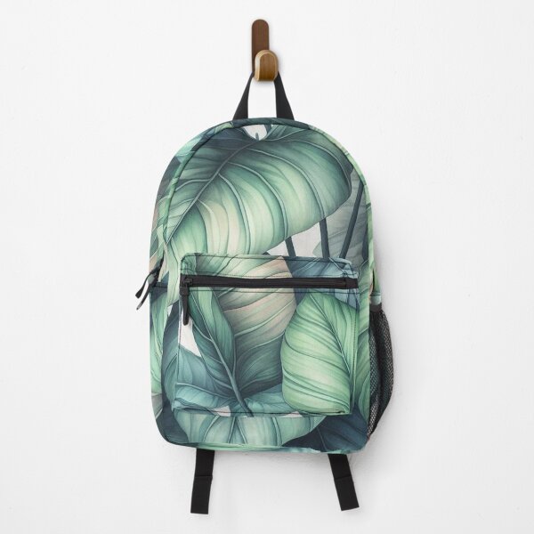Item preview, Green leaf pattern designed and sold by blackwhiteblue.