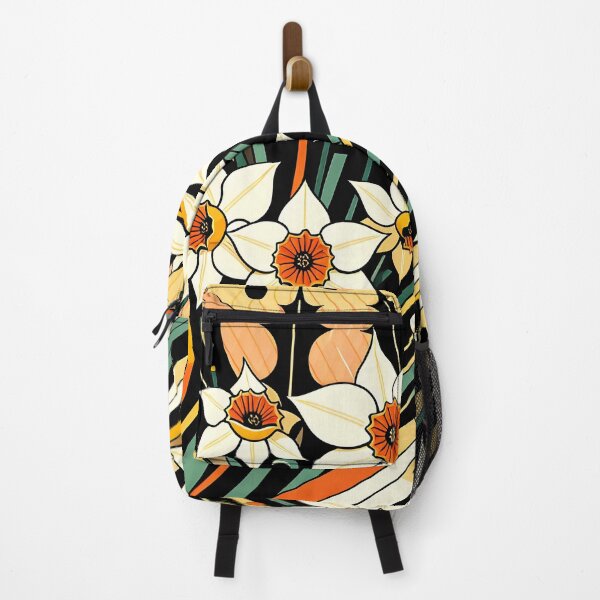 Item preview, December Birth Flower Narcissus & Holly Abstract Art Deco designed and sold by Truck Stop One.