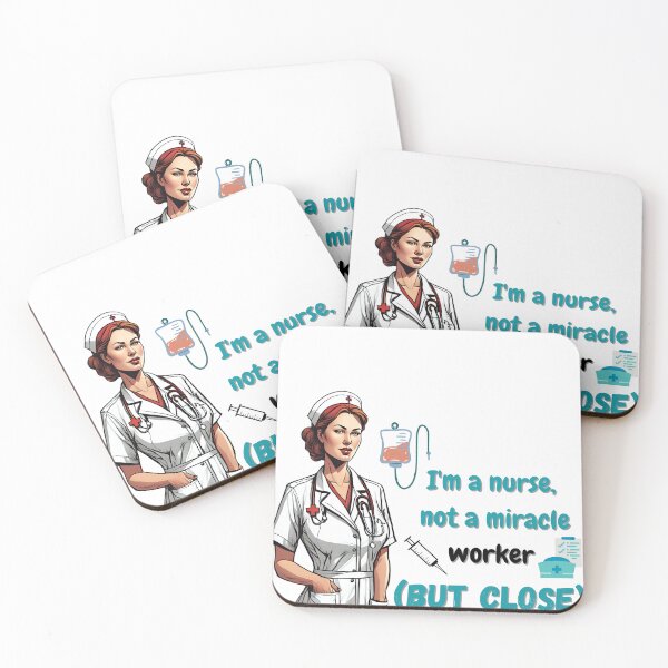 Item preview, I'm a nurse, not a miracle worker (but close) designed and sold by Dudiudi.