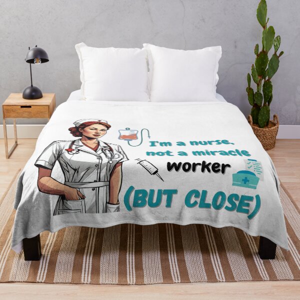 Item preview, I'm a nurse, not a miracle worker (but close) designed and sold by Dudiudi.