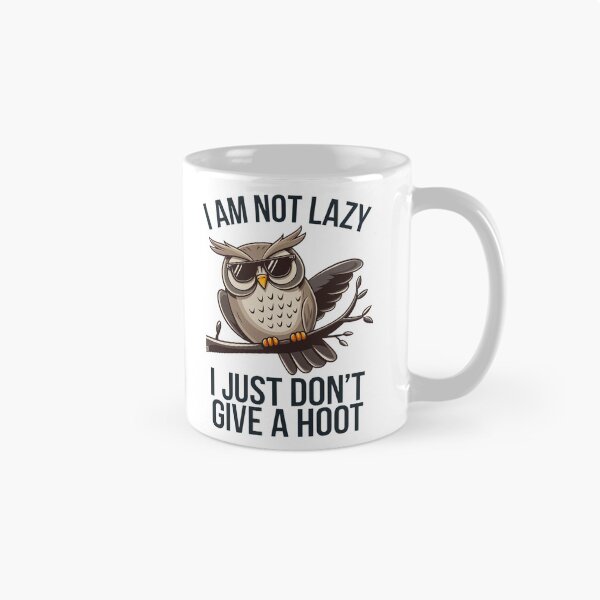 Item preview, Funny Owl Saying: I Don't Give a Hoot designed and sold by ZetaDream.