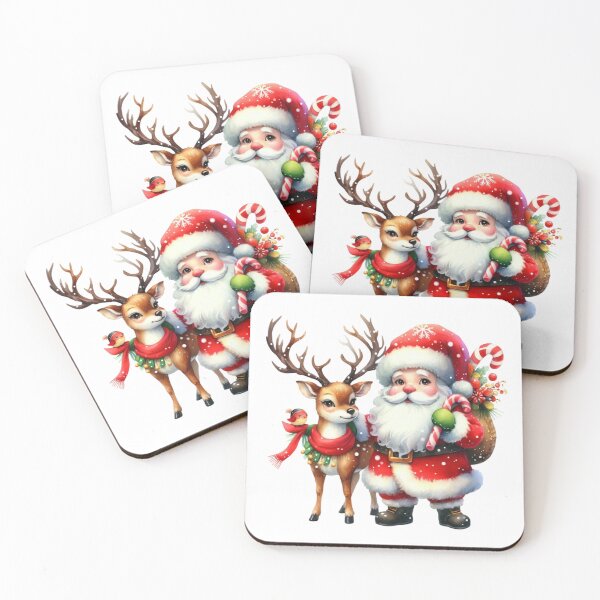 Item preview, Santa Claus and his reindeer designed and sold by JonysCreativeDesigns.