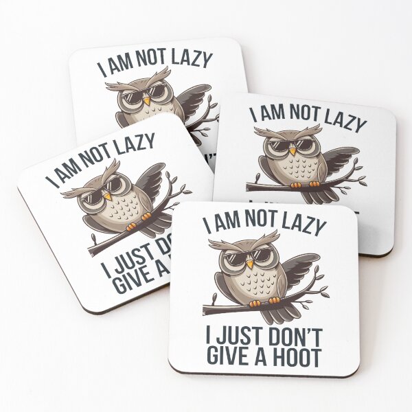 Item preview, Funny Owl Saying: I Don't Give a Hoot designed and sold by ZetaDream.