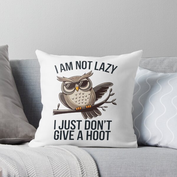 Item preview, Funny Owl Saying: I Don't Give a Hoot designed and sold by ZetaDream.