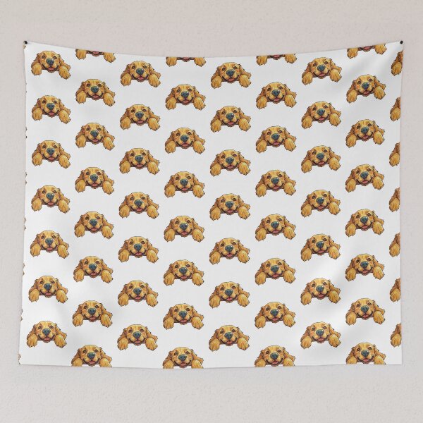 Item preview, Golden Retriever Peeking  designed and sold by NicolasGlowArt.