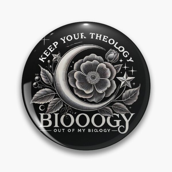 Artikelvorschau, Halten Sie Ihre Theologie aus meiner Biologie heraus. Langes botanisches Blumenmuster entworfen und verkauft von SztylishDesigns.