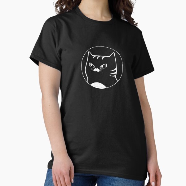 Annoyed Cat White Classic T-Shirt