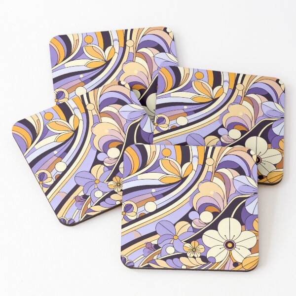 Item preview, February Birth Flower Violets Abstract Art Deco designed and sold by Truck Stop One.