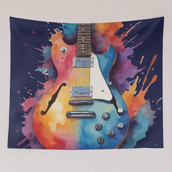 Artikelvorschau, Splatter-Gitarre entworfen und verkauft von ReBeDesigns.