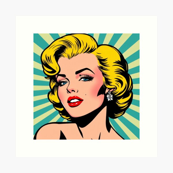 Item preview, Marilyn Munroe  Pop Art Style Portrait  designed and sold by Bretagne89.