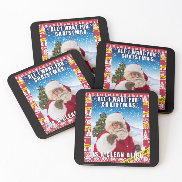 Item preview, Funny Forensic Christmas Design – All I Want for Christmas is a Clean Alibi designed and sold by Digitayaa.