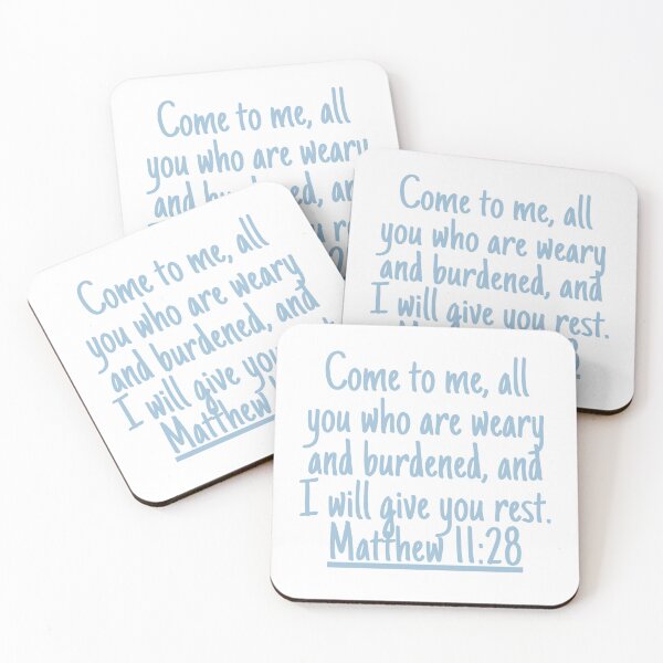 Item preview, Come to me, all you who are weary and burdened, and I will give you rest. Matthew 11:28 designed and sold by successmom.