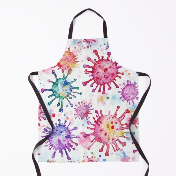 Item preview, Virus Watercolor Pattern designed and sold by gugacurado.