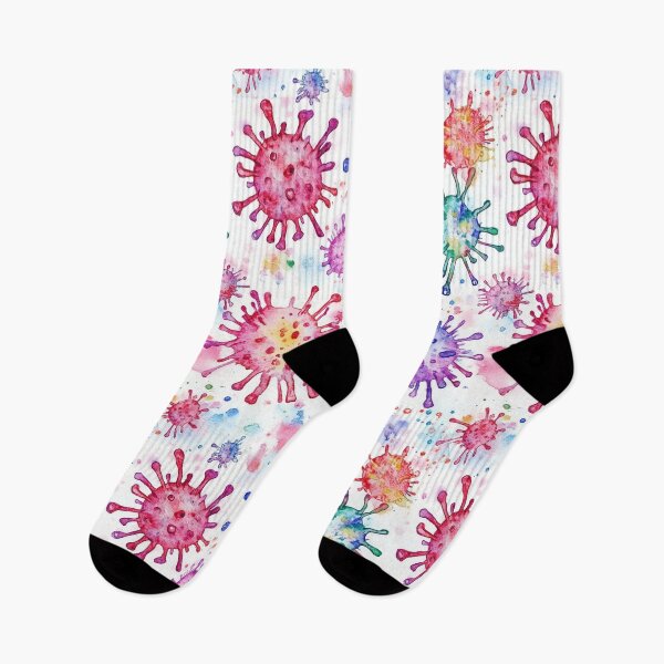Item preview, Virus Watercolor Pattern designed and sold by gugacurado.
