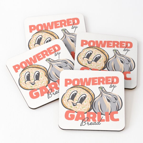 Item preview, Powered by Garlic Bread | Garlic Bread Supremacy | MEME | Beige, Tan designed and sold by Any Color Designs.
