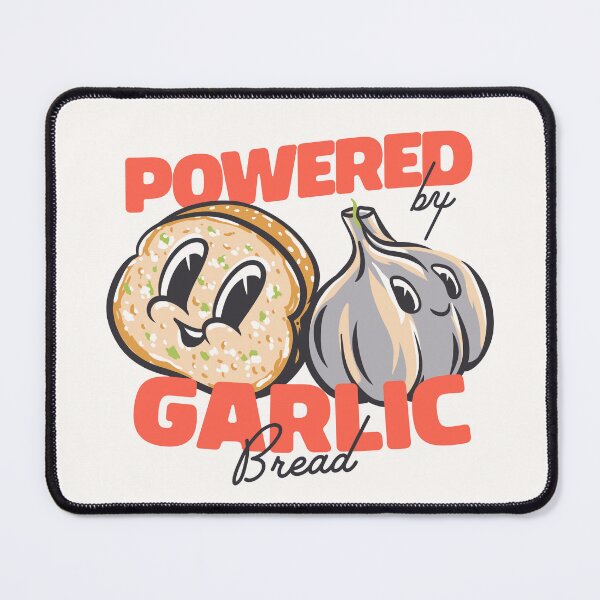 Item preview, Powered by Garlic Bread | Garlic Bread Supremacy | MEME | Beige, Tan designed and sold by Any Color Designs.
