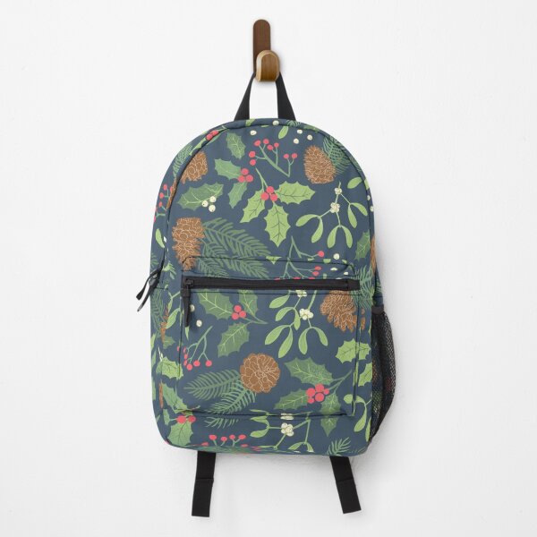 Item preview, Winter Flora Pattern - Holly, Mistletoe & Pine Cones designed and sold by AycaAtalay.