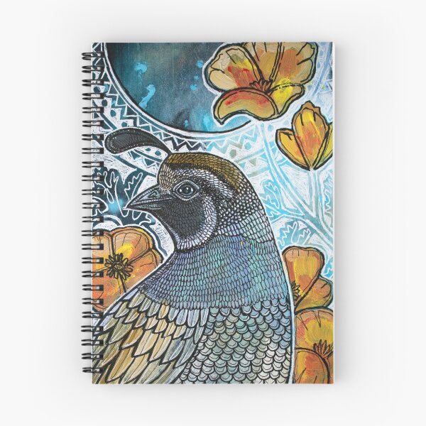 Item preview, California Quail and Poppies designed and sold by Lynnette Shelley.