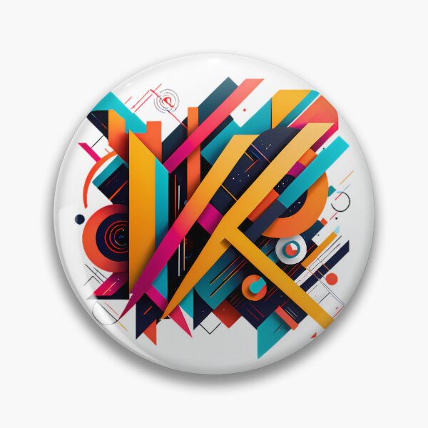 Item preview, Vibrant Shapes Explosion design print colorful designed and sold by ART ATTACK ZONE.