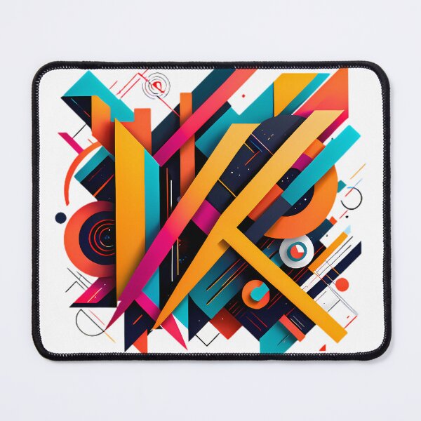 Item preview, Vibrant Shapes Explosion design print colorful designed and sold by ART ATTACK ZONE.