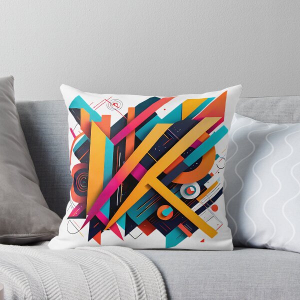 Item preview, Vibrant Shapes Explosion design print colorful designed and sold by ART ATTACK ZONE.
