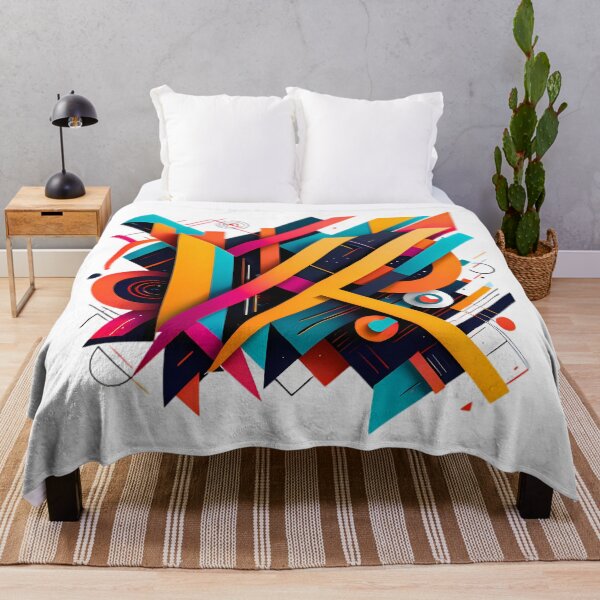 Item preview, Vibrant Shapes Explosion design print colorful designed and sold by ART ATTACK ZONE.