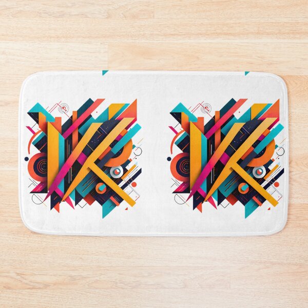 Item preview, Vibrant Shapes Explosion design print colorful designed and sold by ART ATTACK ZONE.