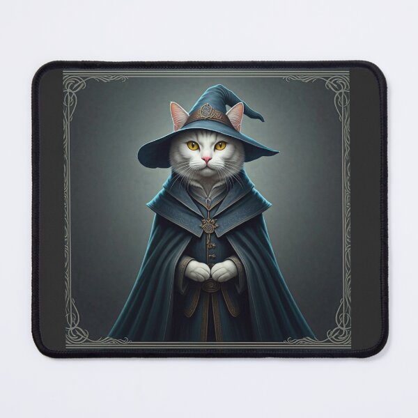 Item preview, The Feline Wizard: A Tarot Card of Magic and Mystery. Magical Cat Wizard - Amulet of Luck designed and sold by MarCreativArt.