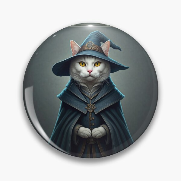 Item preview, The Feline Wizard: A Tarot Card of Magic and Mystery. Magical Cat Wizard - Amulet of Luck designed and sold by MarCreativArt.