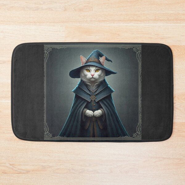 Item preview, The Feline Wizard: A Tarot Card of Magic and Mystery. Magical Cat Wizard - Amulet of Luck designed and sold by MarCreativArt.