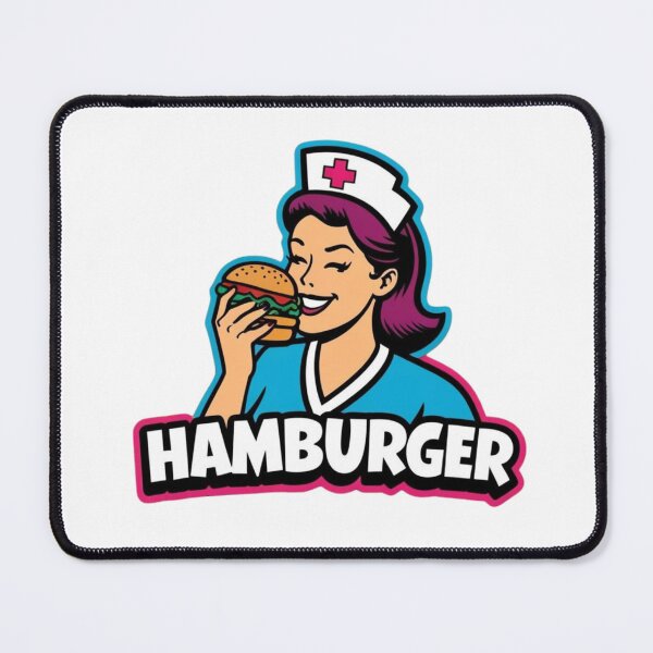 Item preview, Nurse eat burger designed and sold by MessOnClothes.