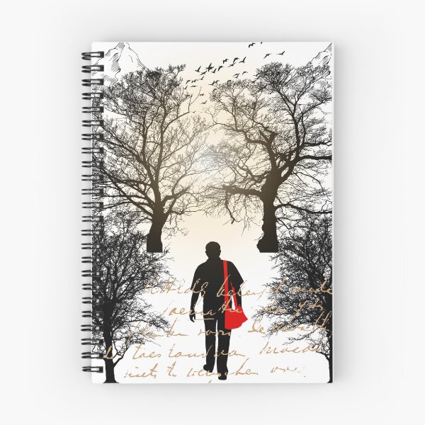 Item preview, "Silhouette of a Person Walking Through a Forest  designed and sold by Graphollio-shop.