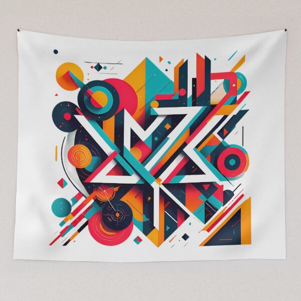 Item preview, Vibrant Geometric T-Shirt Collection designed and sold by ART ATTACK ZONE.