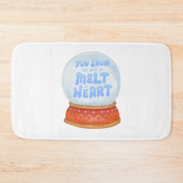 Item preview, cute "You snow the ways to melt my heart" snow globe designed and sold by LeStudioSHB.