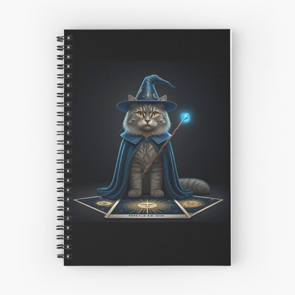 Item preview, The Feline Wizard: A Tarot Card of Magic and Mystery. Magical Cat Wizard - Amulet of Luck designed and sold by MarCreativArt.