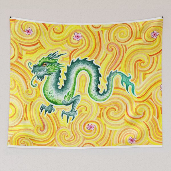 Item preview, Cherry Blossom Dragon  designed and sold by pleasant28.