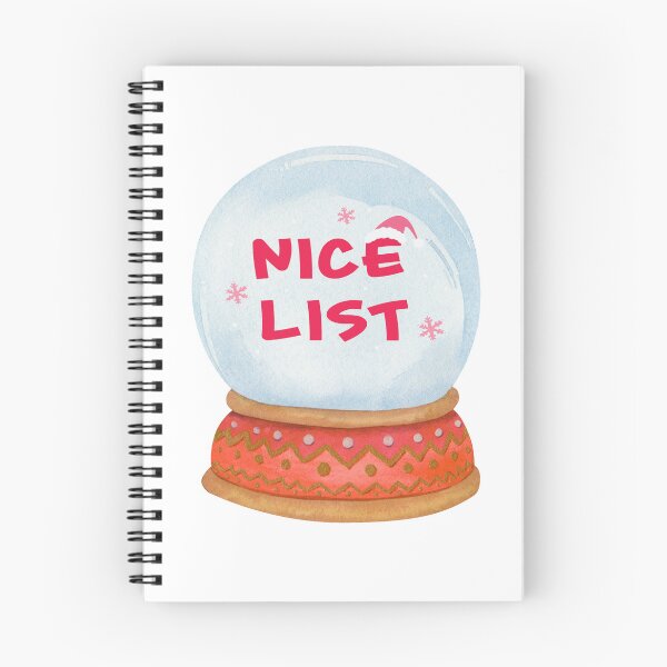Item preview, Cute " Nice List " snow globe designed and sold by LeStudioSHB.