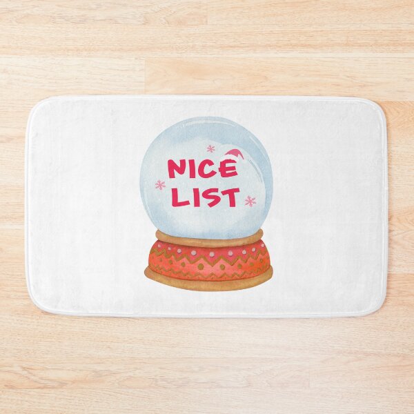 Item preview, Cute " Nice List " snow globe designed and sold by LeStudioSHB.