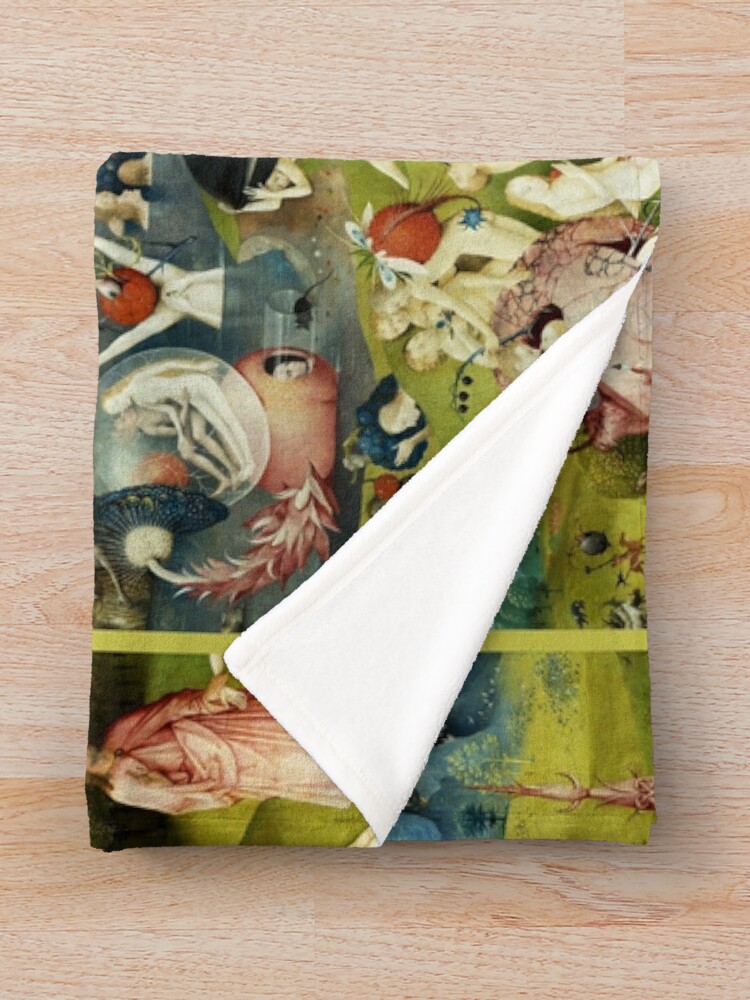 Alternate view of Garden of Earthly Delights , Paradise by Hieronymus Bosch Throw Blanket